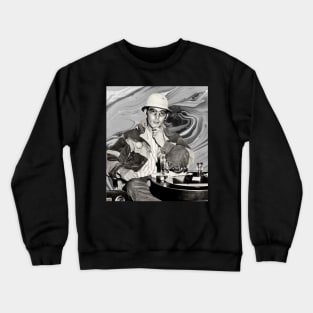 Hunter S. Thompson Portrait Psychodelic Crewneck Sweatshirt